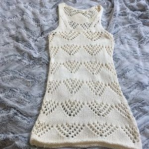 Knit sleeveless mini dress